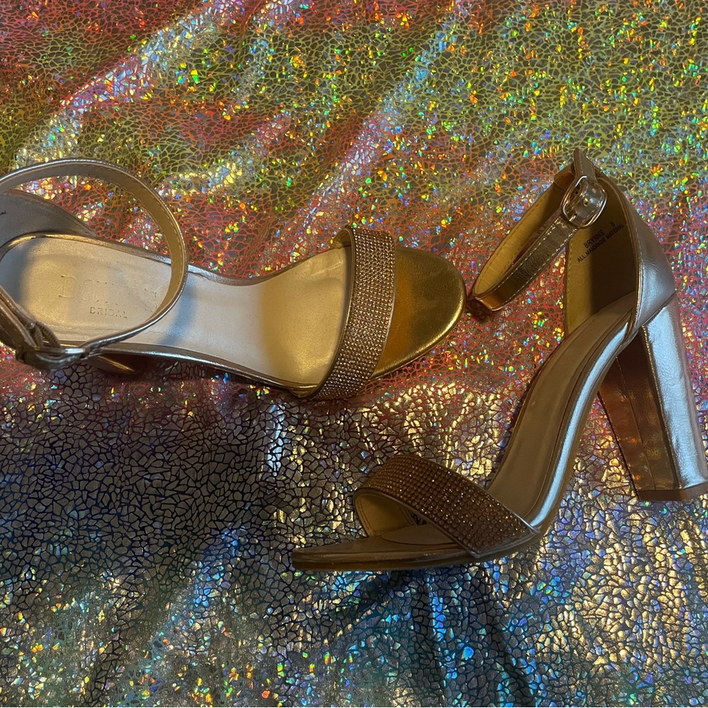 Rose Gold 4” Block Heel